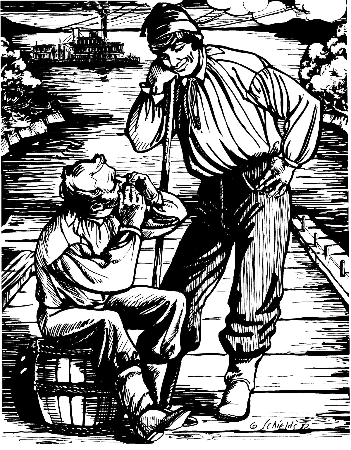 Digital Sewing Pattern - 204 Missouri River Boatman's Shirt by Folkwear