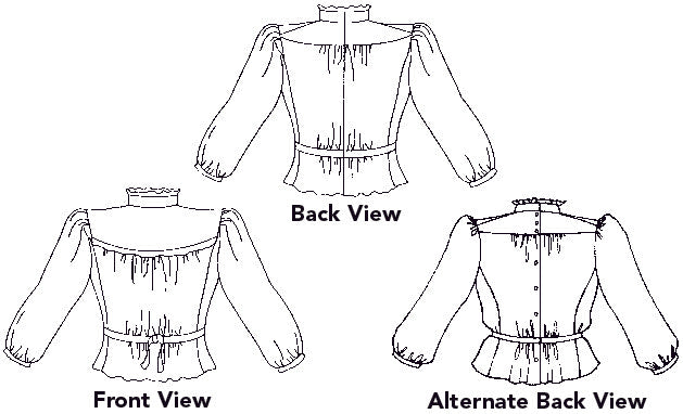 Digital Sewing Pattern - 205 Gibson Girl Blouse by Folkwear