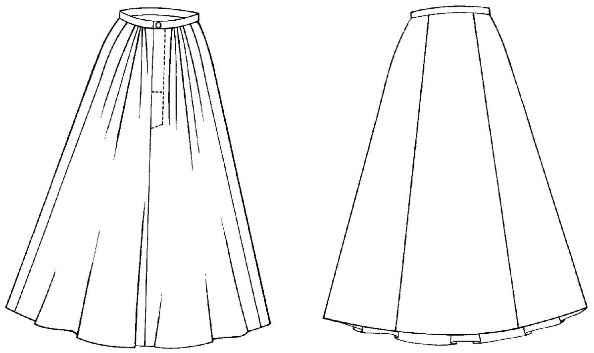 Digital Sewing Pattern - 209 Walking Skirt by Folkwear