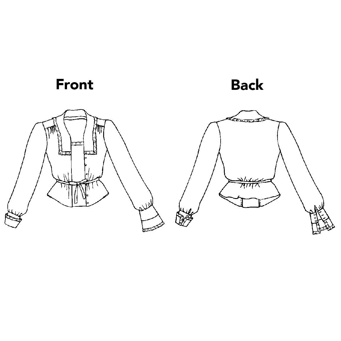 Digital Sewing Pattern - 210 Armistice Blouse by Folkwear