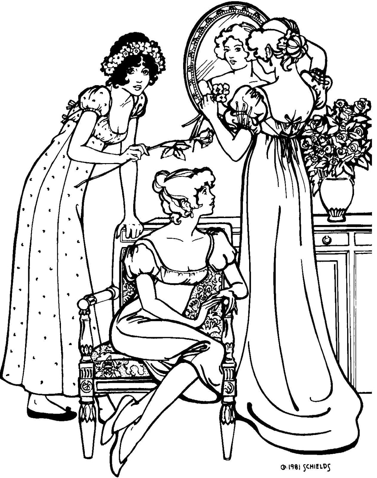 Digital Sewing Pattern - 215 Empire Dress by Folkwear