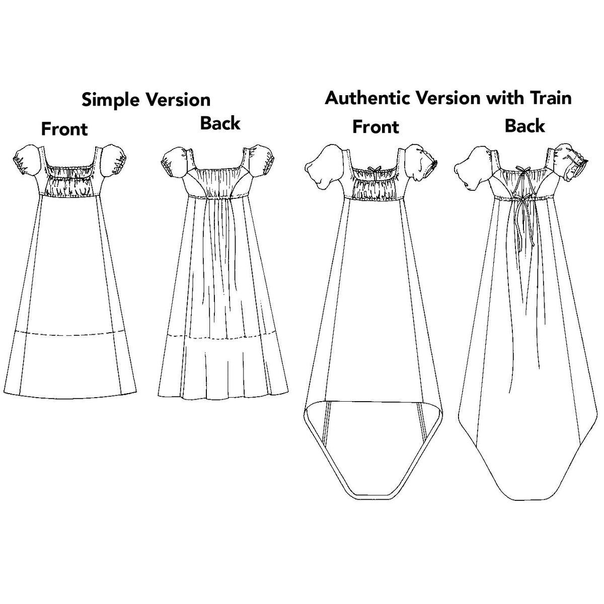 Digital Sewing Pattern - 215 Empire Dress by Folkwear