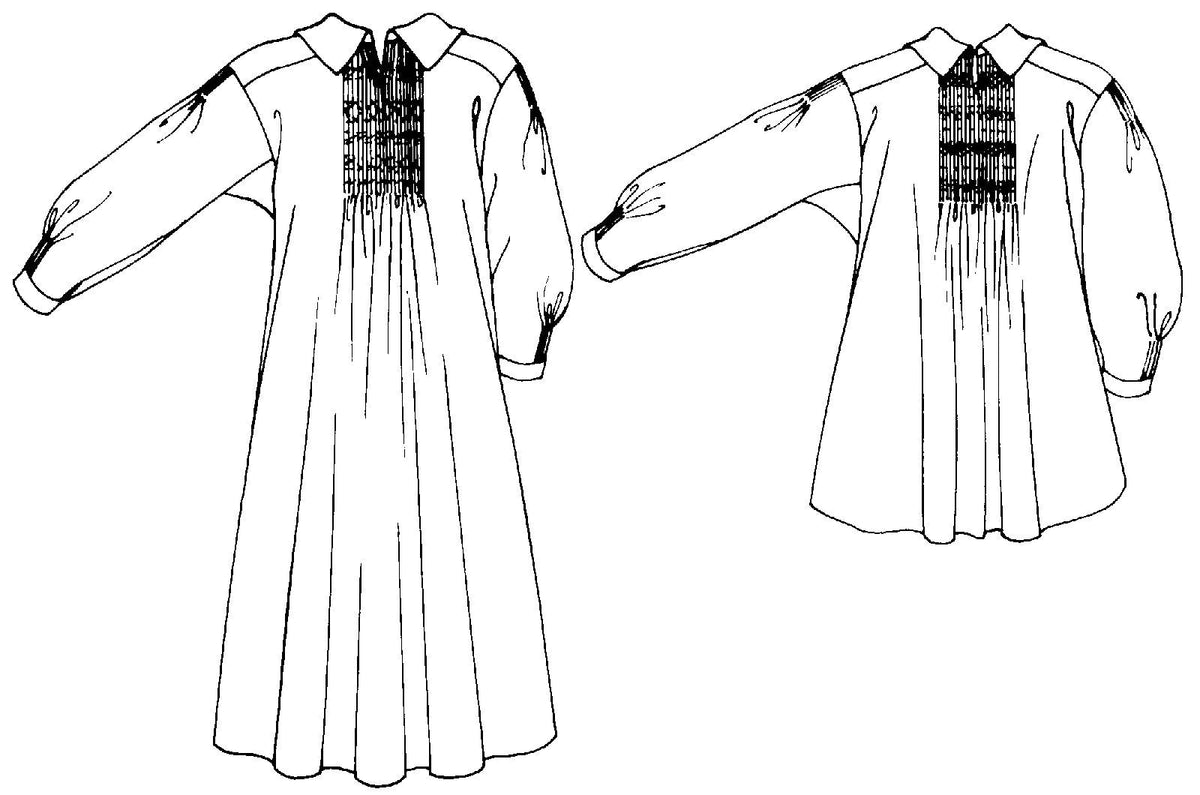 Digital Sewing Pattern - 221 English Smock by Folkwear