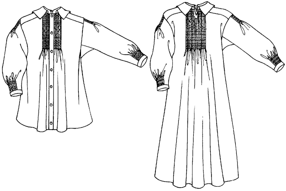 Digital Sewing Pattern - 221 English Smock by Folkwear