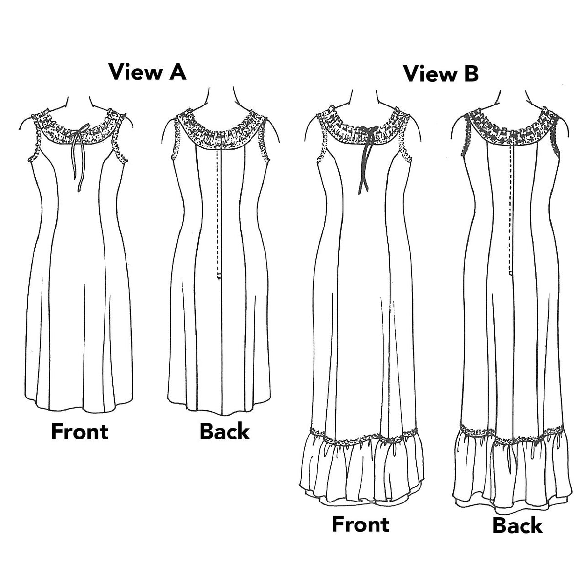 Digital Sewing Pattern - 226 Princess Slip by Folkwear