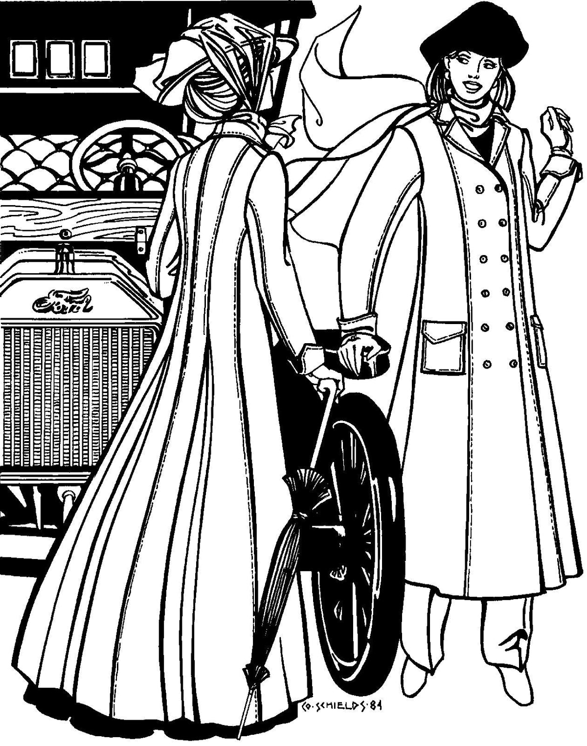 Digital Sewing Pattern - 230 Model T Duster by Folkwear