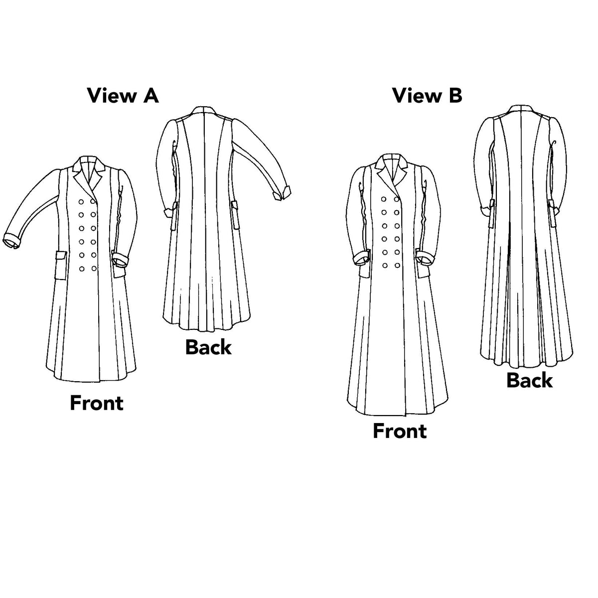 Digital Sewing Pattern - 230 Model T Duster by Folkwear