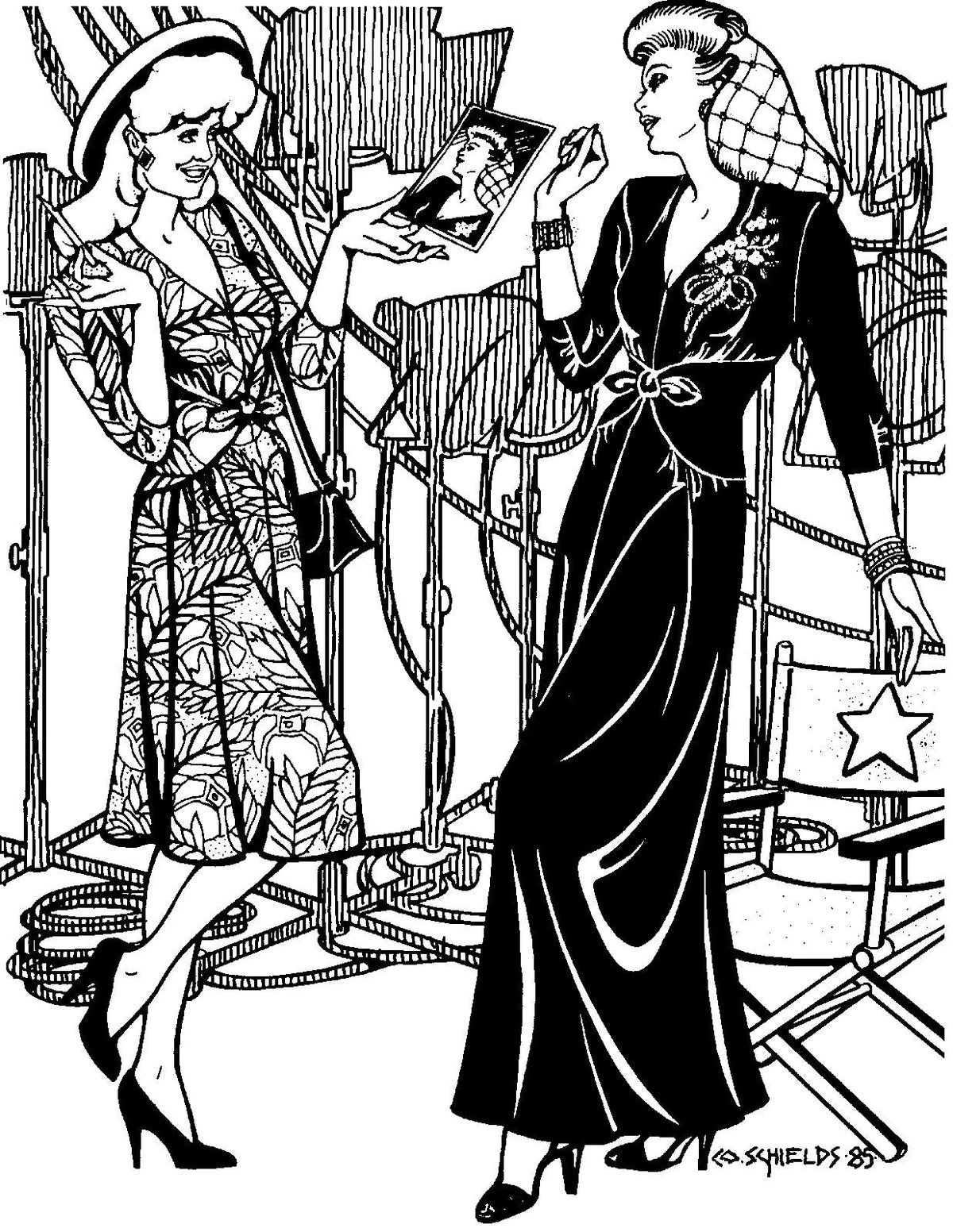 Digital Sewing Pattern - 233 Glamour Girl Dress by Folkwear