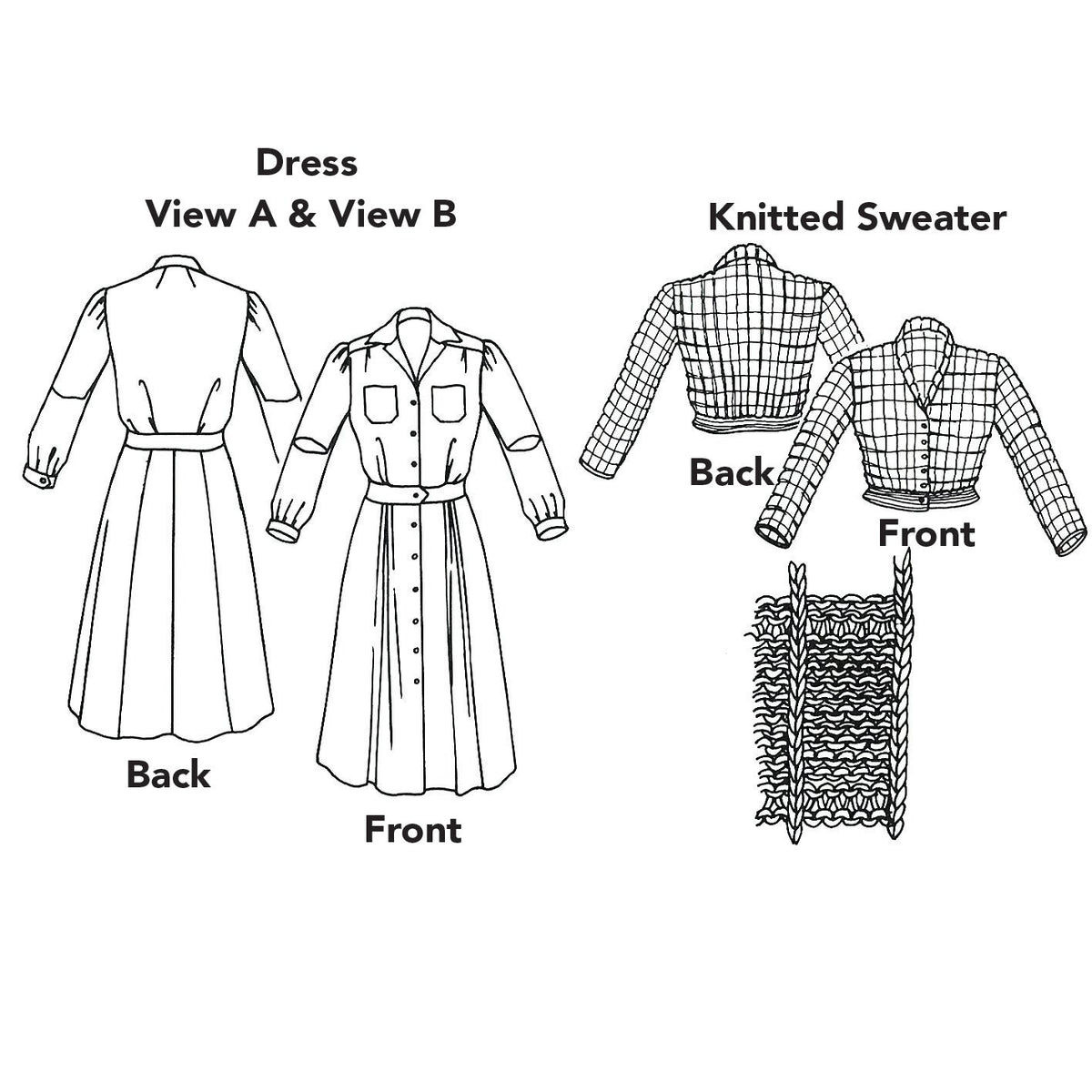 Digital Sewing Pattern - 235 Sporty Forties' Dress by Folkwear