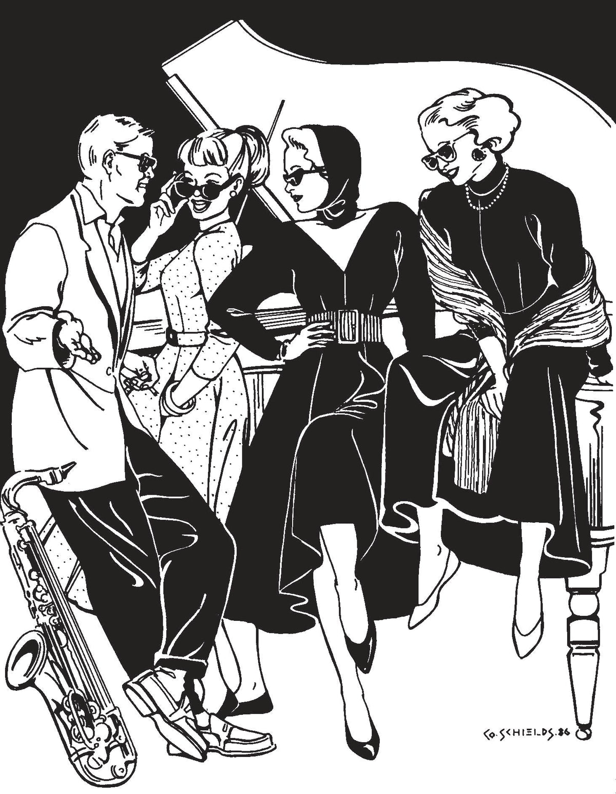 Digital Sewing Pattern - 241 Fifties' Fit and Flair by Folkwear