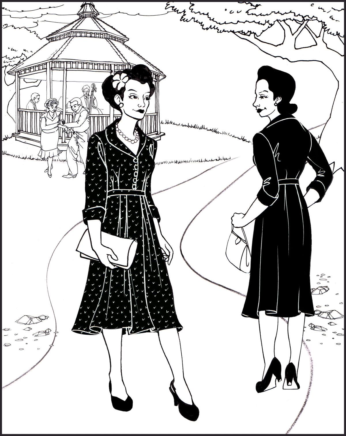 Digital Sewing Pattern - 247 Lindy Shirtdress by Folkwear