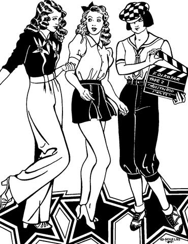 Digital Sewing Pattern - 250 Hollywood Pants by Folkwear