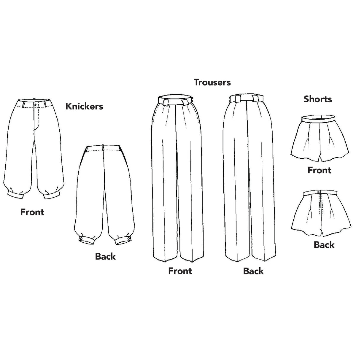 Digital Sewing Pattern - 250 Hollywood Pants by Folkwear