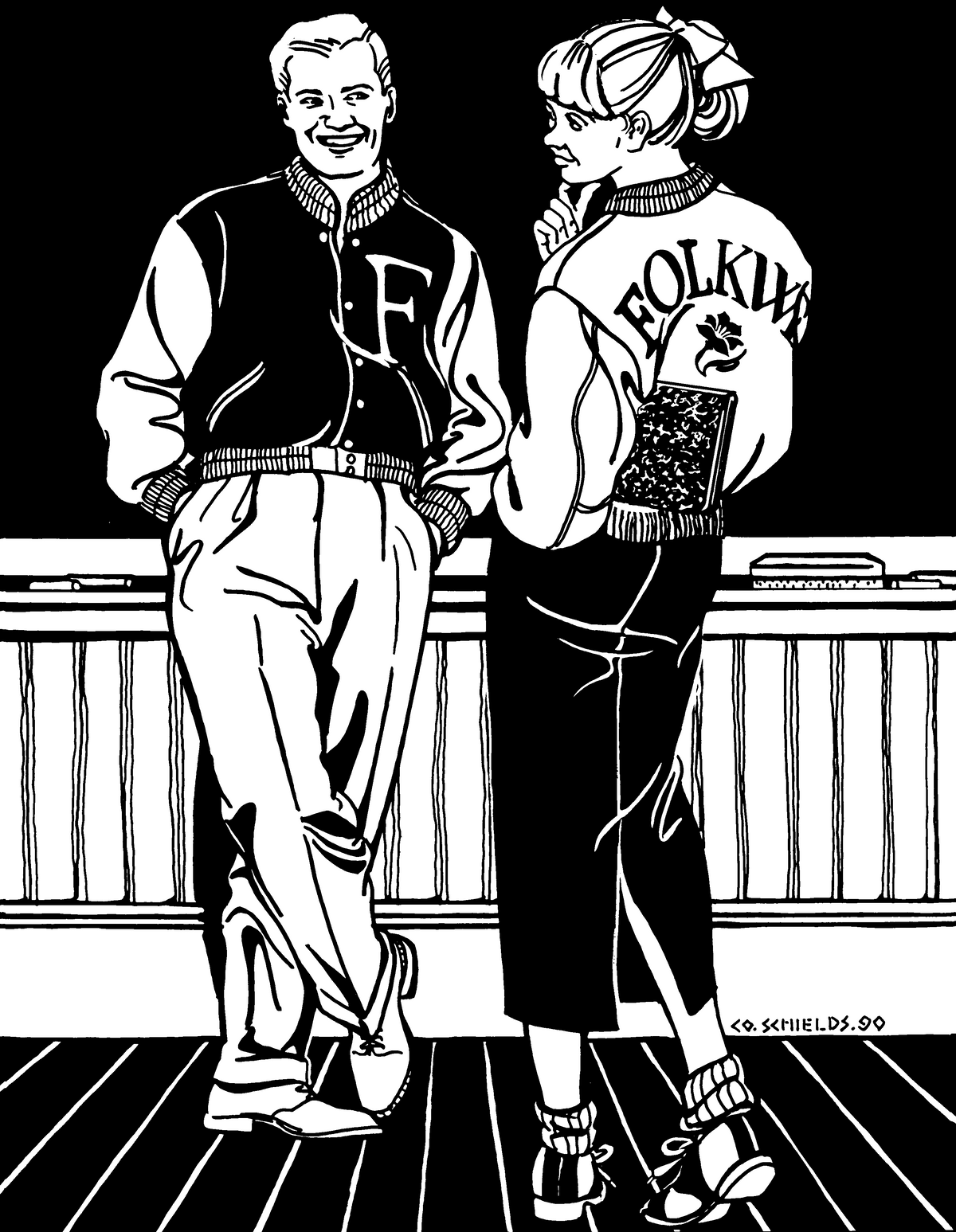 Digital Sewing Pattern - 251 Varsity Jacket by Folkwear