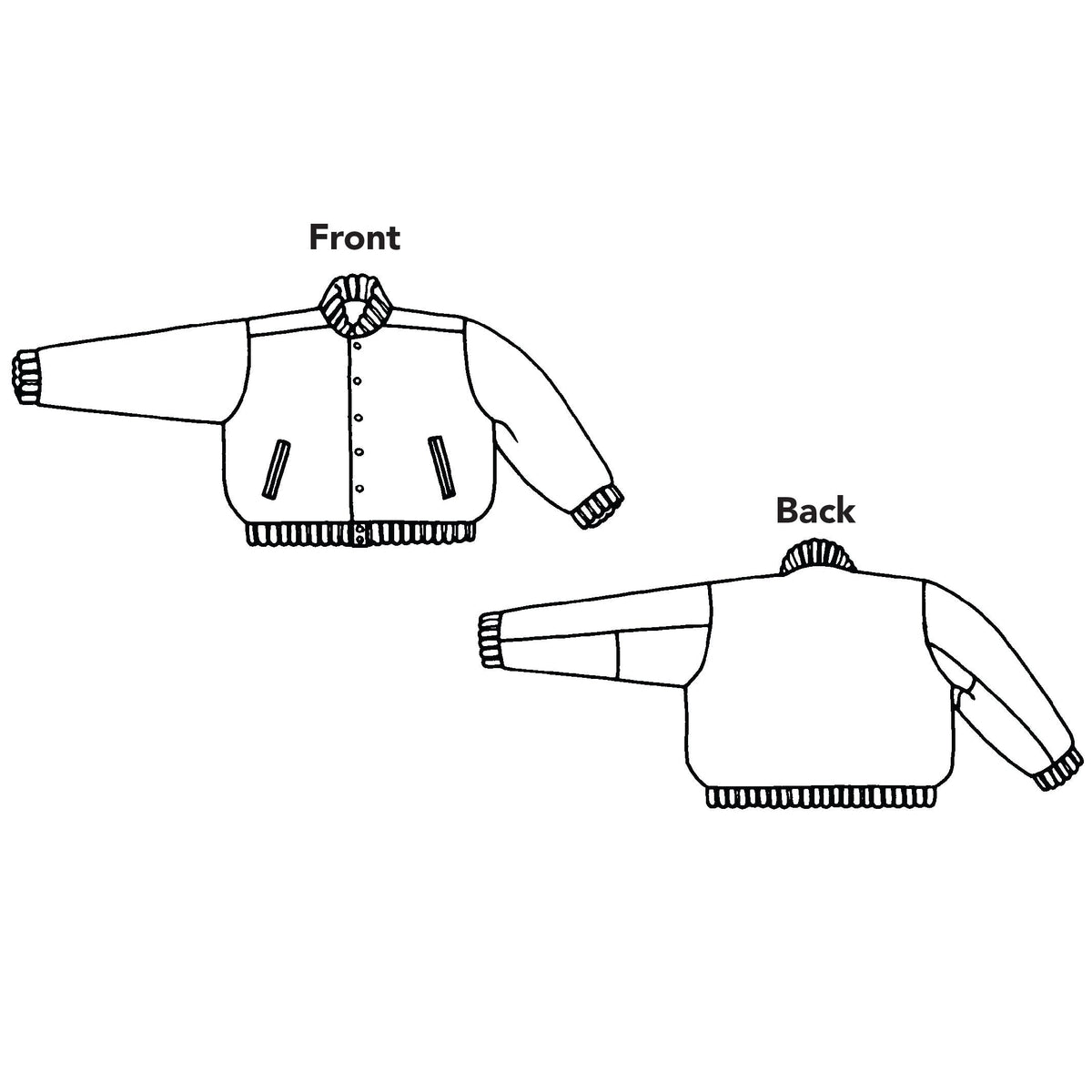 Digital Sewing Pattern - 251 Varsity Jacket by Folkwear