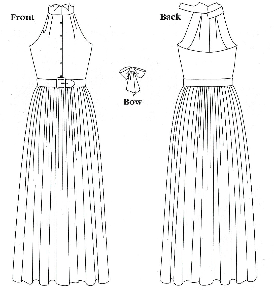 Digital Sewing Pattern - 258 Town and Country Dress by Folkwear