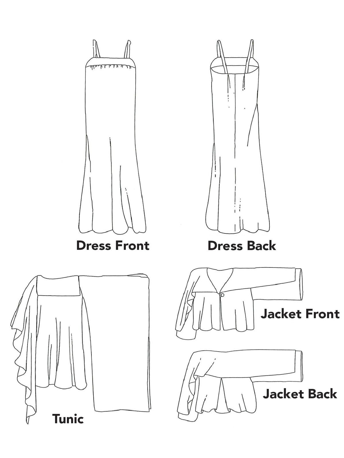 Digital Sewing Pattern - 266 Greek Island Dress by Folkwear