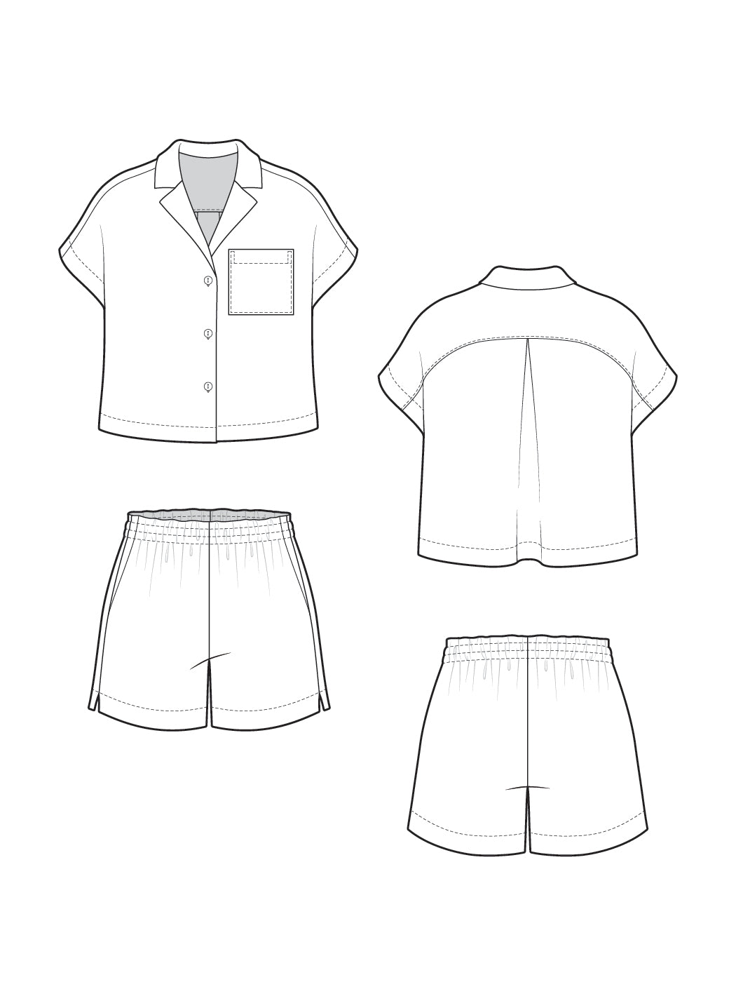 Digital Sewing Pattern - Adriana Matching Set by Closet Core Patterns