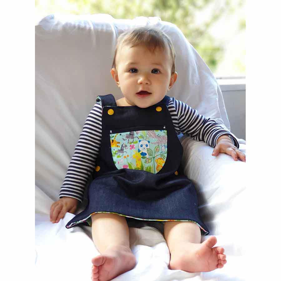 Digital Sewing Pattern - Ahoy Lined Dress & Pinafore Pattern by Puperita
