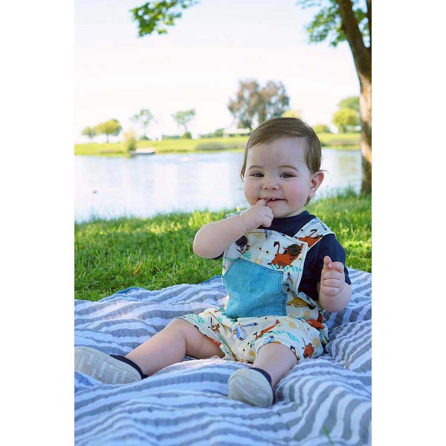 Digital Sewing Pattern - Ahoy Unlined Romper & Pinafore Pattern by Puperita