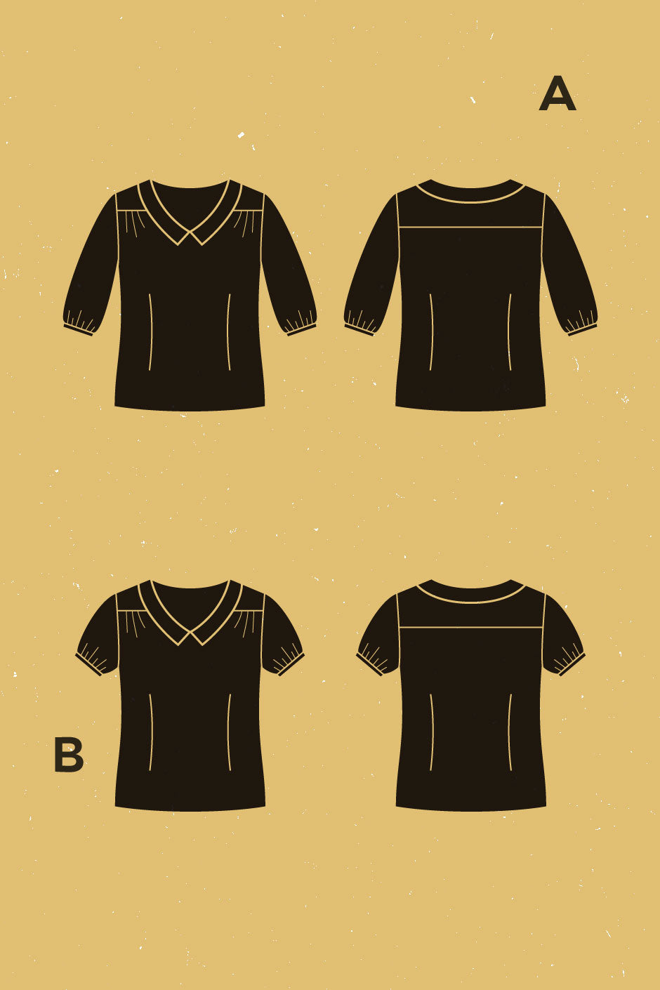 Digital Sewing Pattern - Airelle Blouse Pattern by Deer & Doe