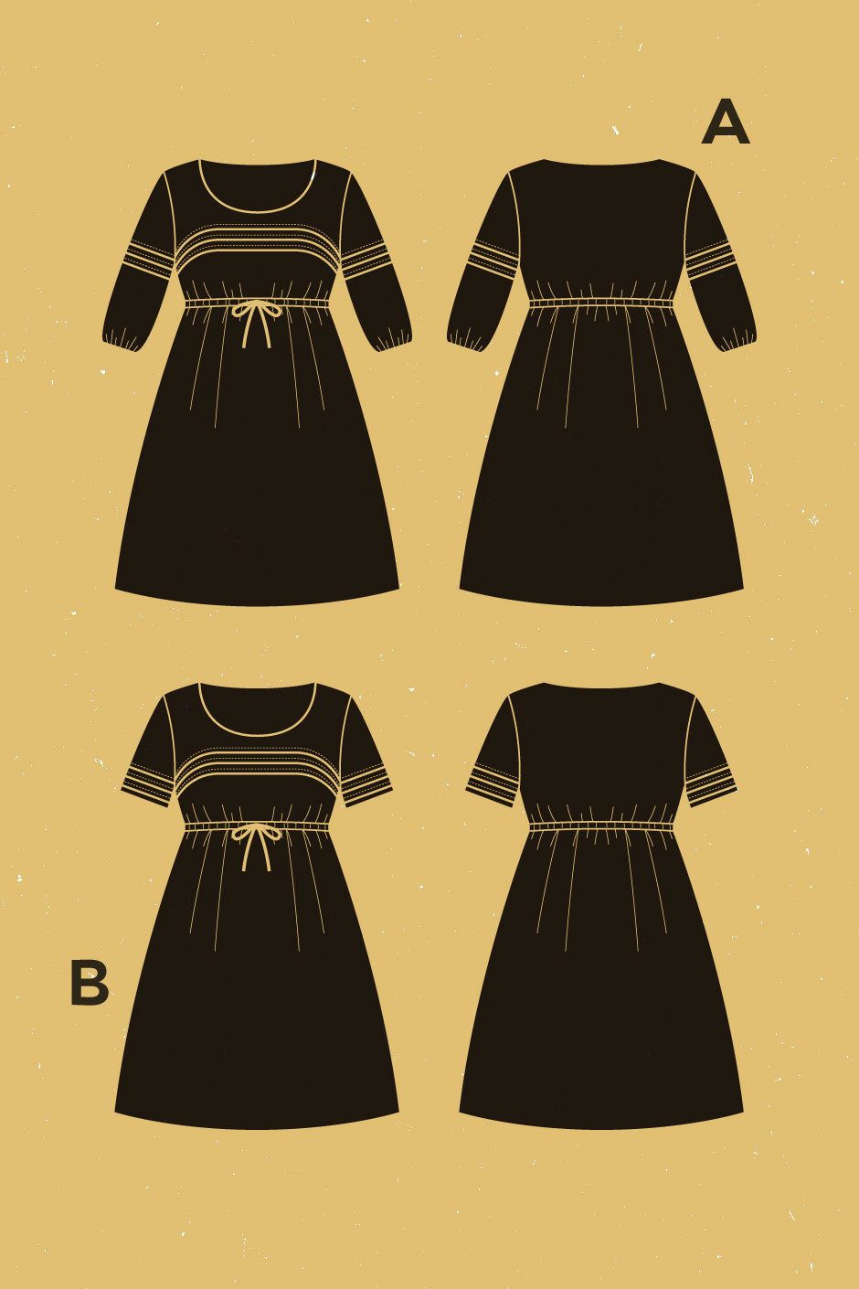 Digital Sewing Pattern - Aubépine Dress Pattern by Deer & Doe