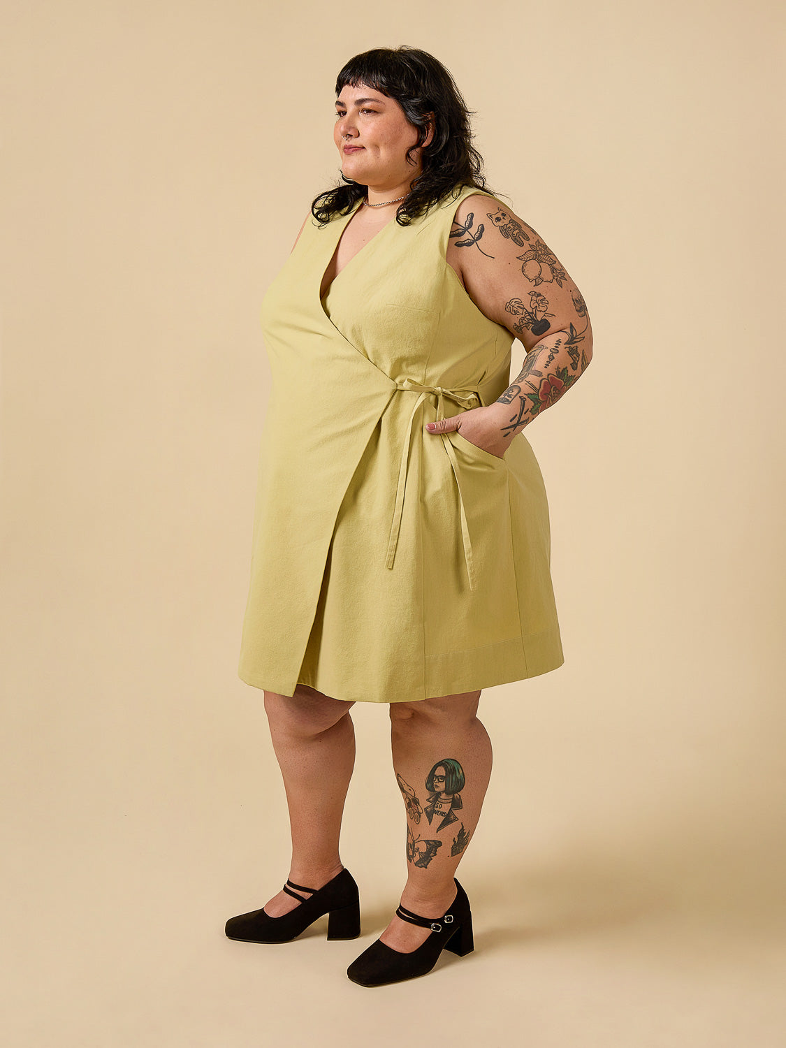 Digital Sewing Pattern - Aylin Wrap Dress + Vest by Closet Core Patterns