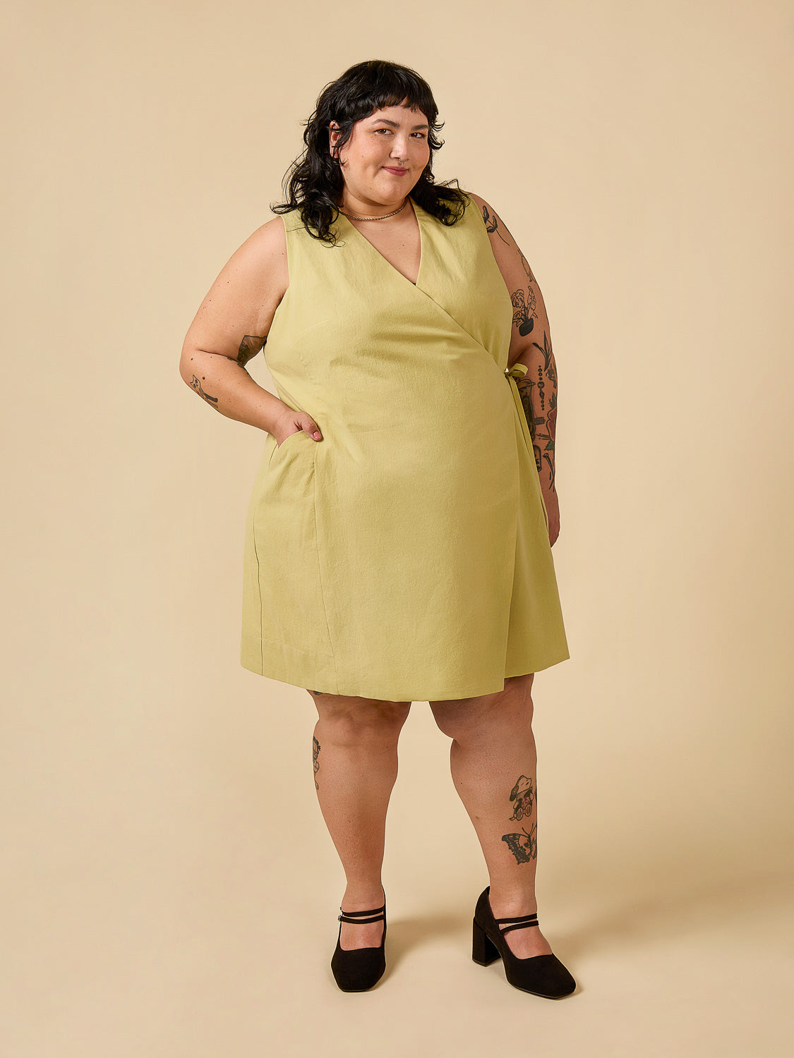 Digital Sewing Pattern - Aylin Wrap Dress + Vest by Closet Core Patterns
