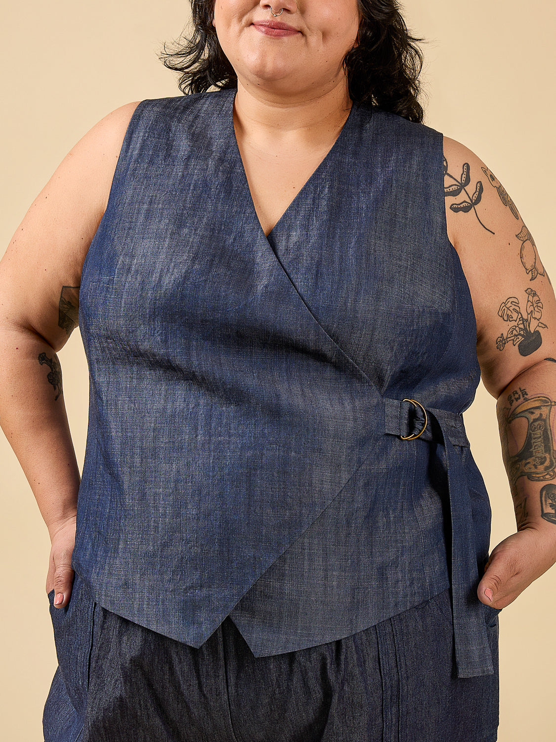 Digital Sewing Pattern - Aylin Wrap Dress + Vest by Closet Core Patterns