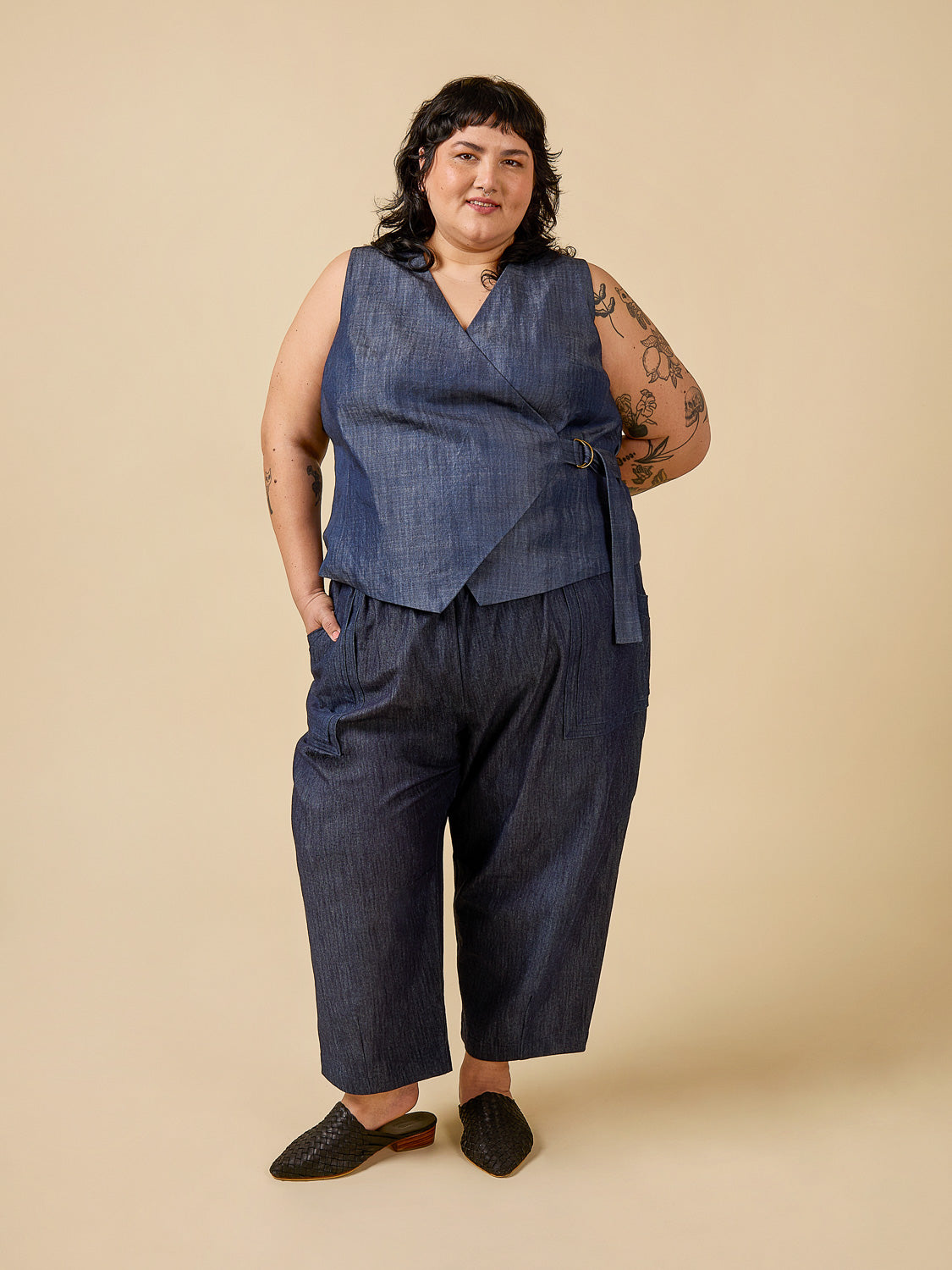 Digital Sewing Pattern - Aylin Wrap Dress + Vest by Closet Core Patterns