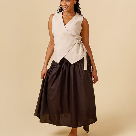 Aylin Wrap Dress + Vest 