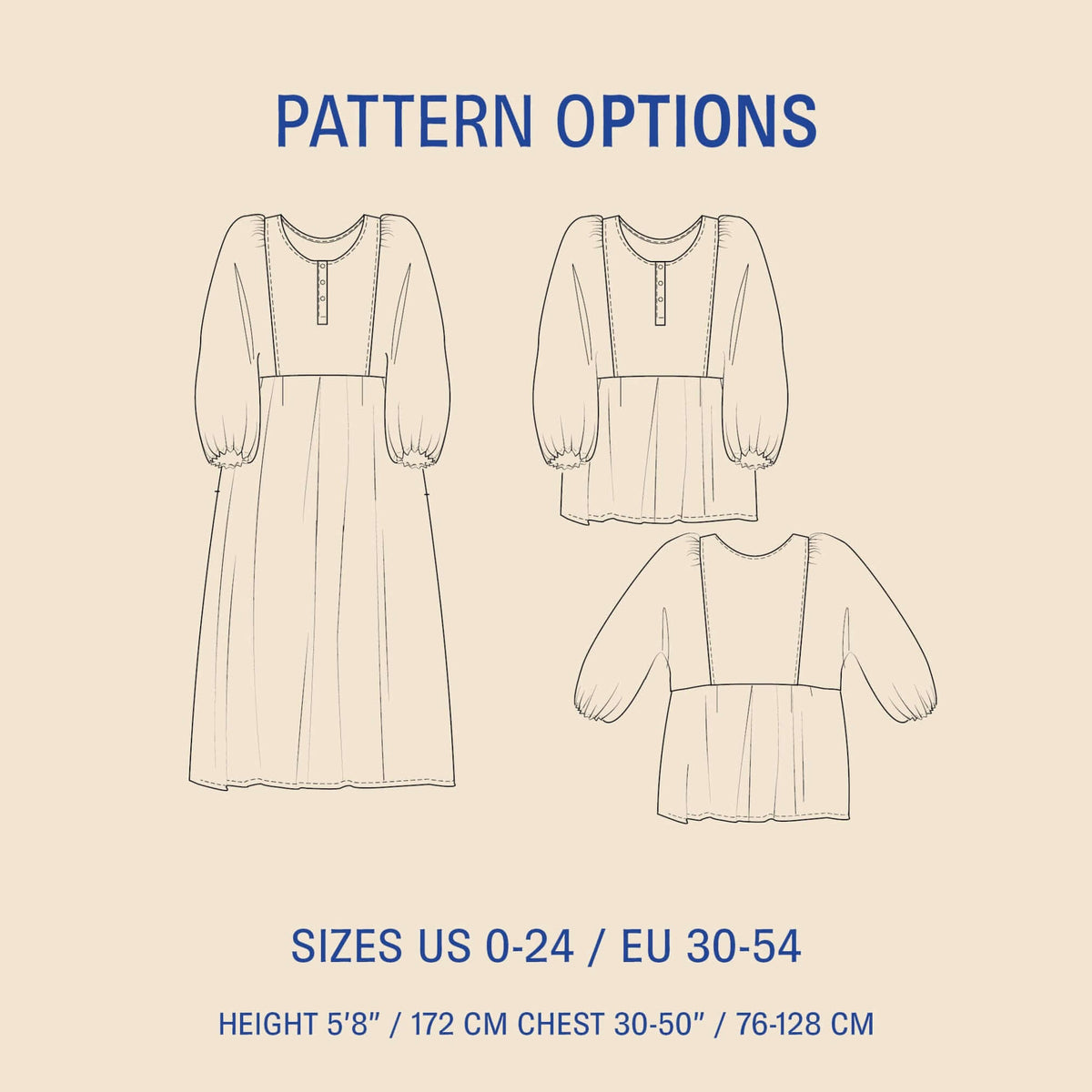 Digital Sewing Pattern - Balka Dress Sewing Pattern by Wardrobe By Me