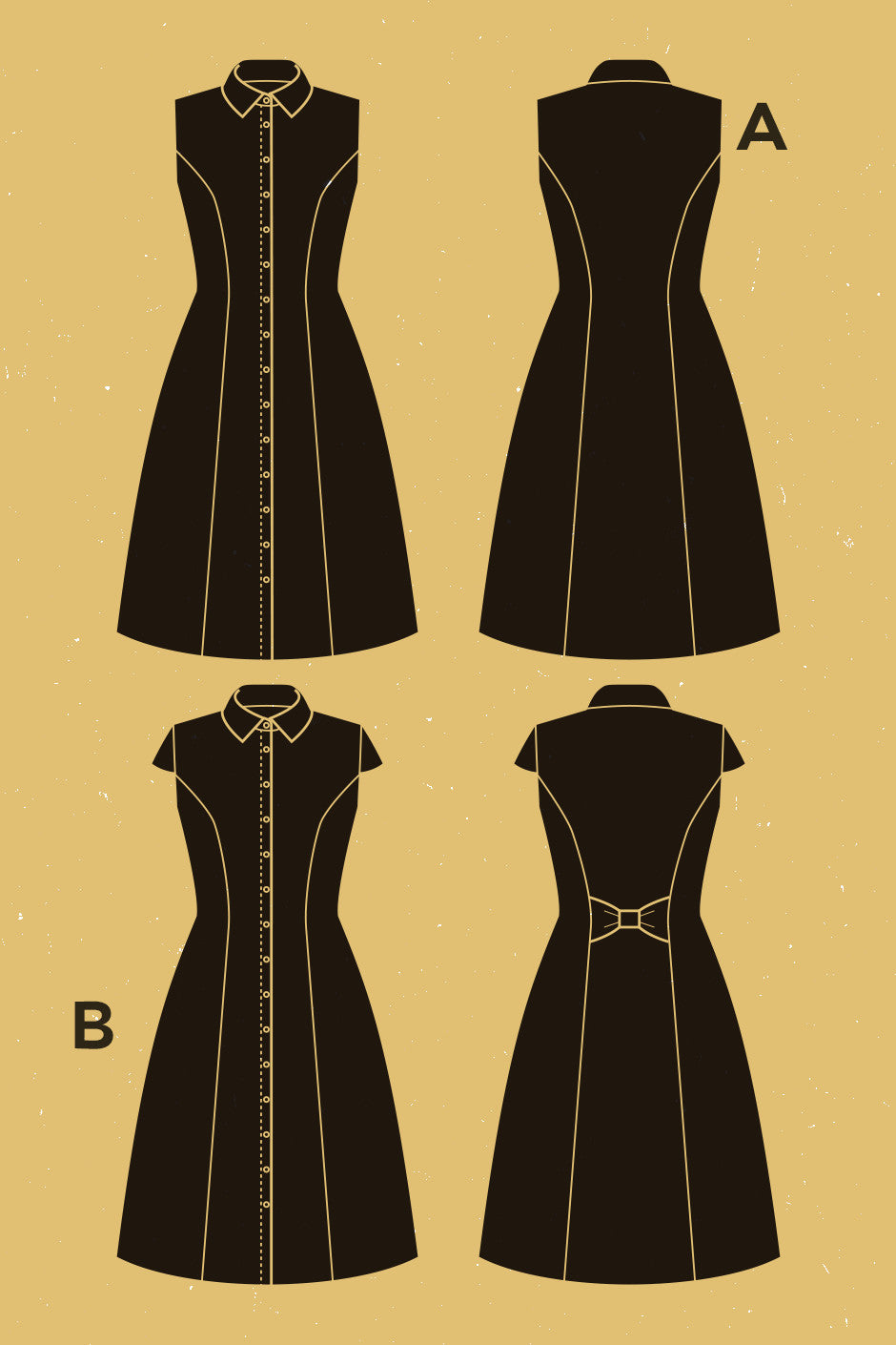 Digital Sewing Pattern - Bleuet Dress Pattern by Deer & Doe