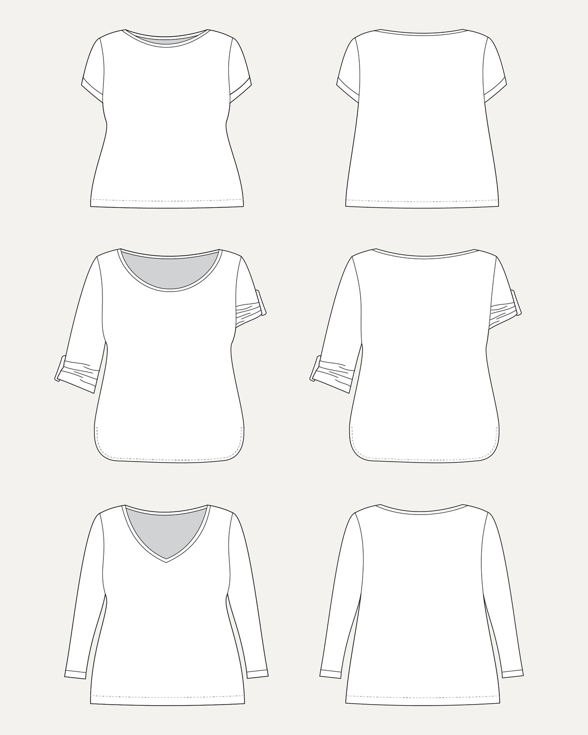 Digital Sewing Pattern - Cashmerette Concord T-Shirt PDF pattern by Cashmerette
