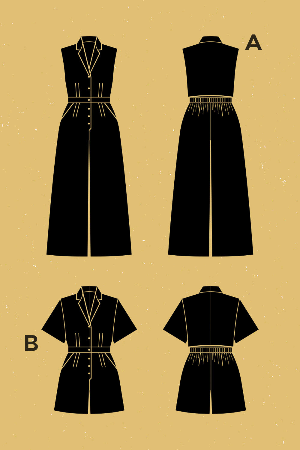 Digital Sewing Pattern - Eucalyptus Jumpsuit Pattern by Deer & Doe