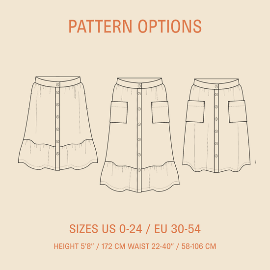 Front Button Skirt Pattern Wardrobe By Me