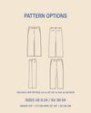 Hepburn pants Sewing Pattern