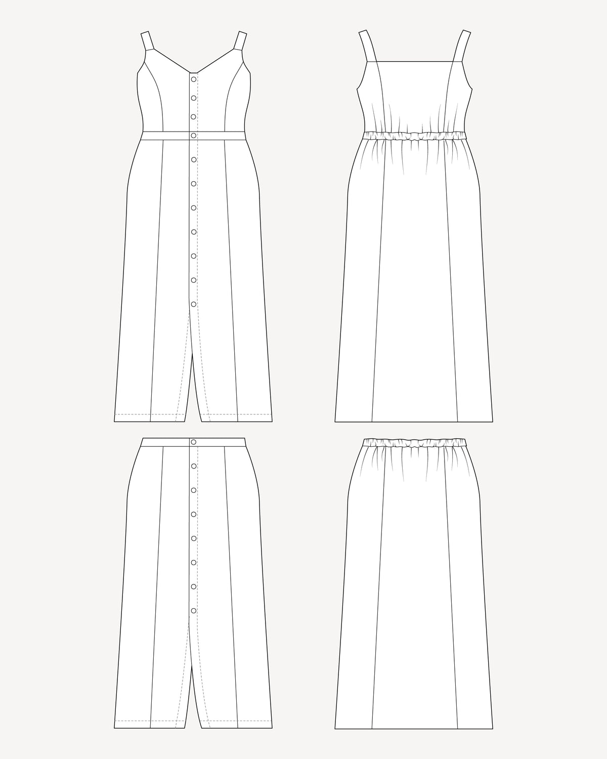 Digital Sewing Pattern - Cashmerette Holyoke Maxi Dress & Skirt PDF pattern by Cashmerette