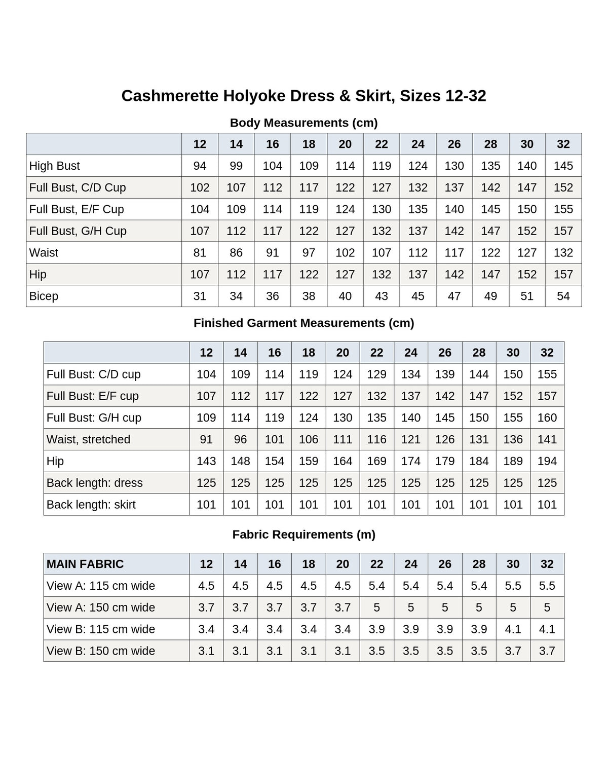 Digital Sewing Pattern - Cashmerette Holyoke Maxi Dress & Skirt PDF pattern by Cashmerette