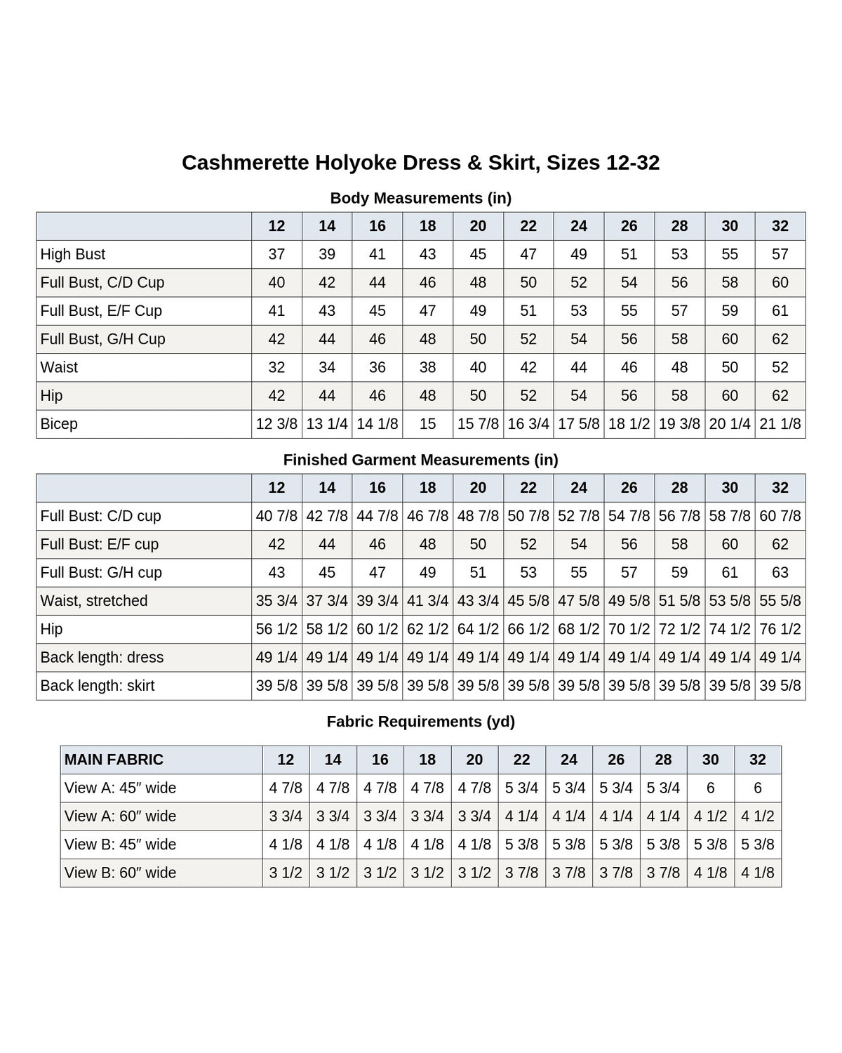 Digital Sewing Pattern - Cashmerette Holyoke Maxi Dress & Skirt PDF pattern by Cashmerette