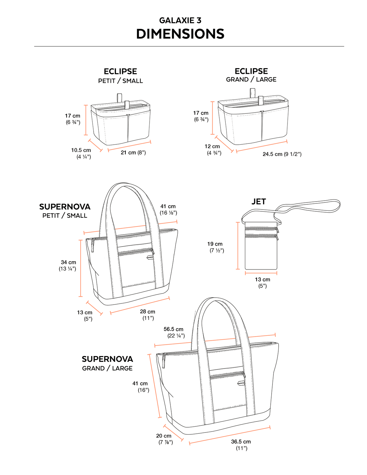 Digital Sewing Pattern - 2019 // GALAXIE 3 - Travel Accessories by Jalie