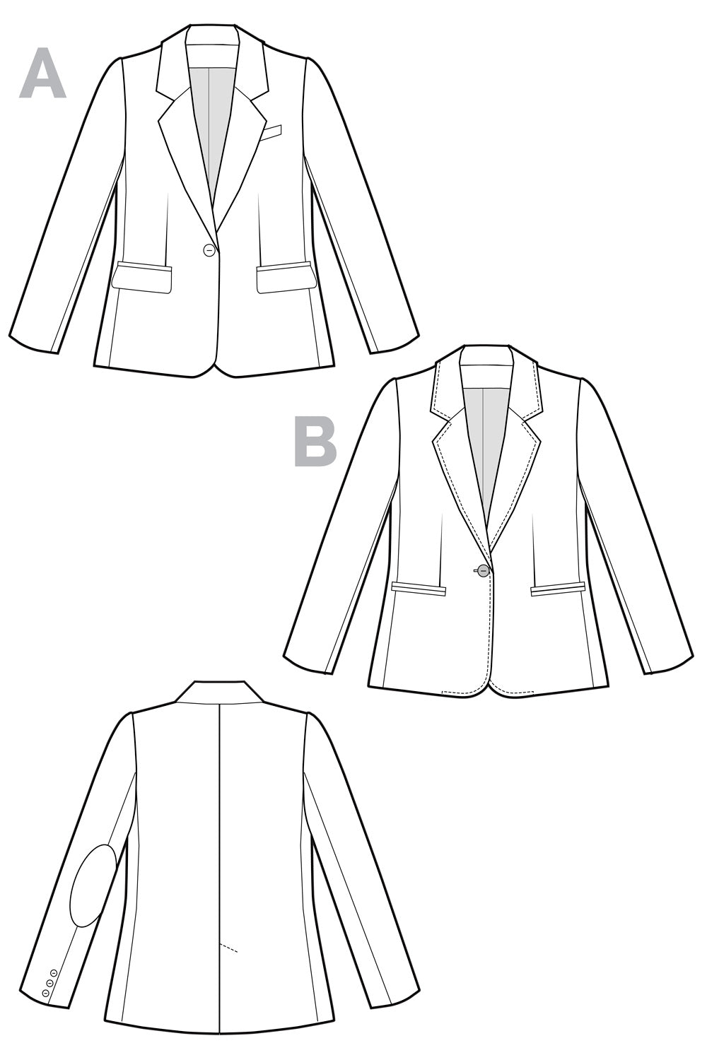 Digital Sewing Pattern - Jasika Blazer Pattern by Closet Core Patterns