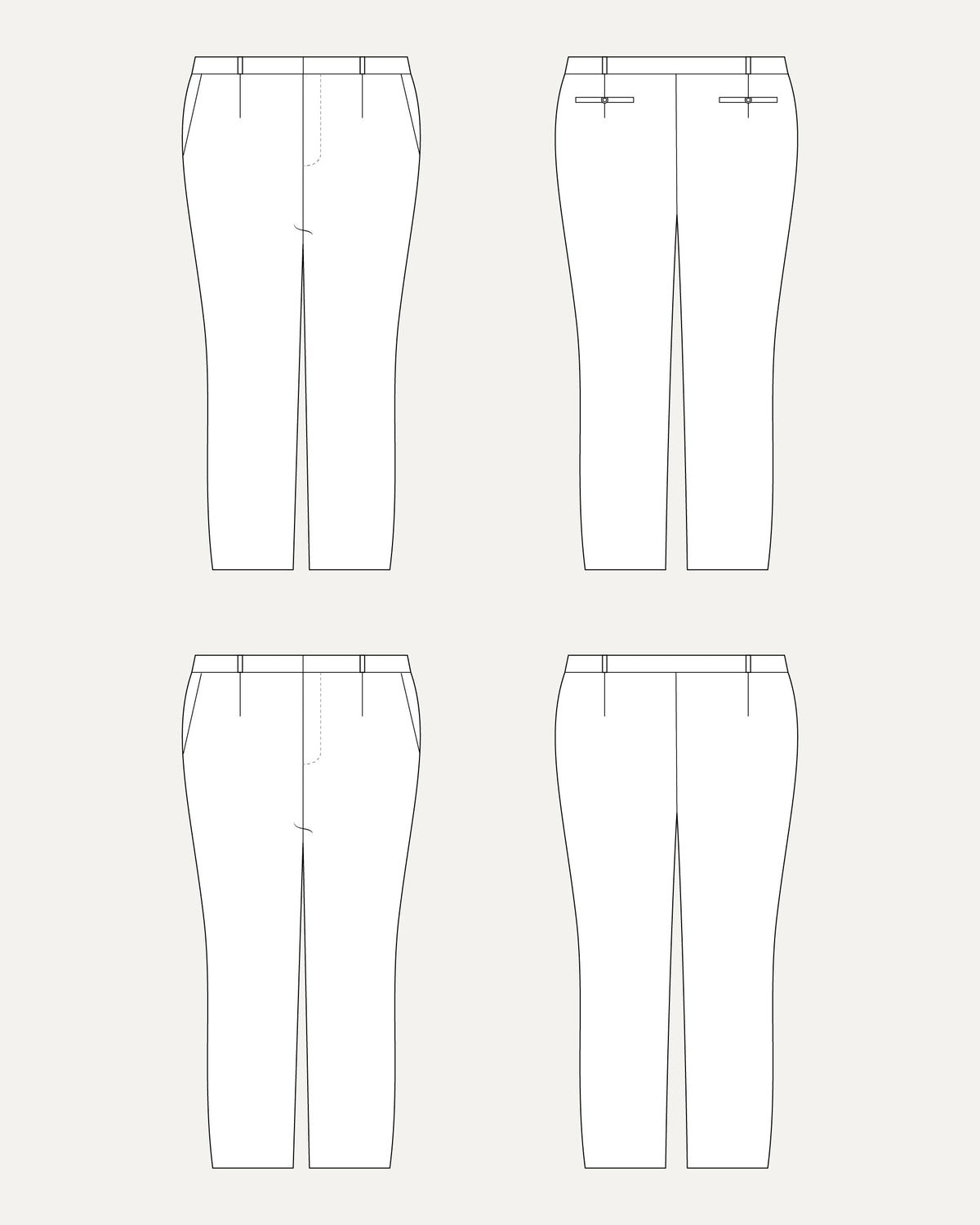 Digital Sewing Pattern - Cashmerette Meriam Trousers PDF pattern by Cashmerette