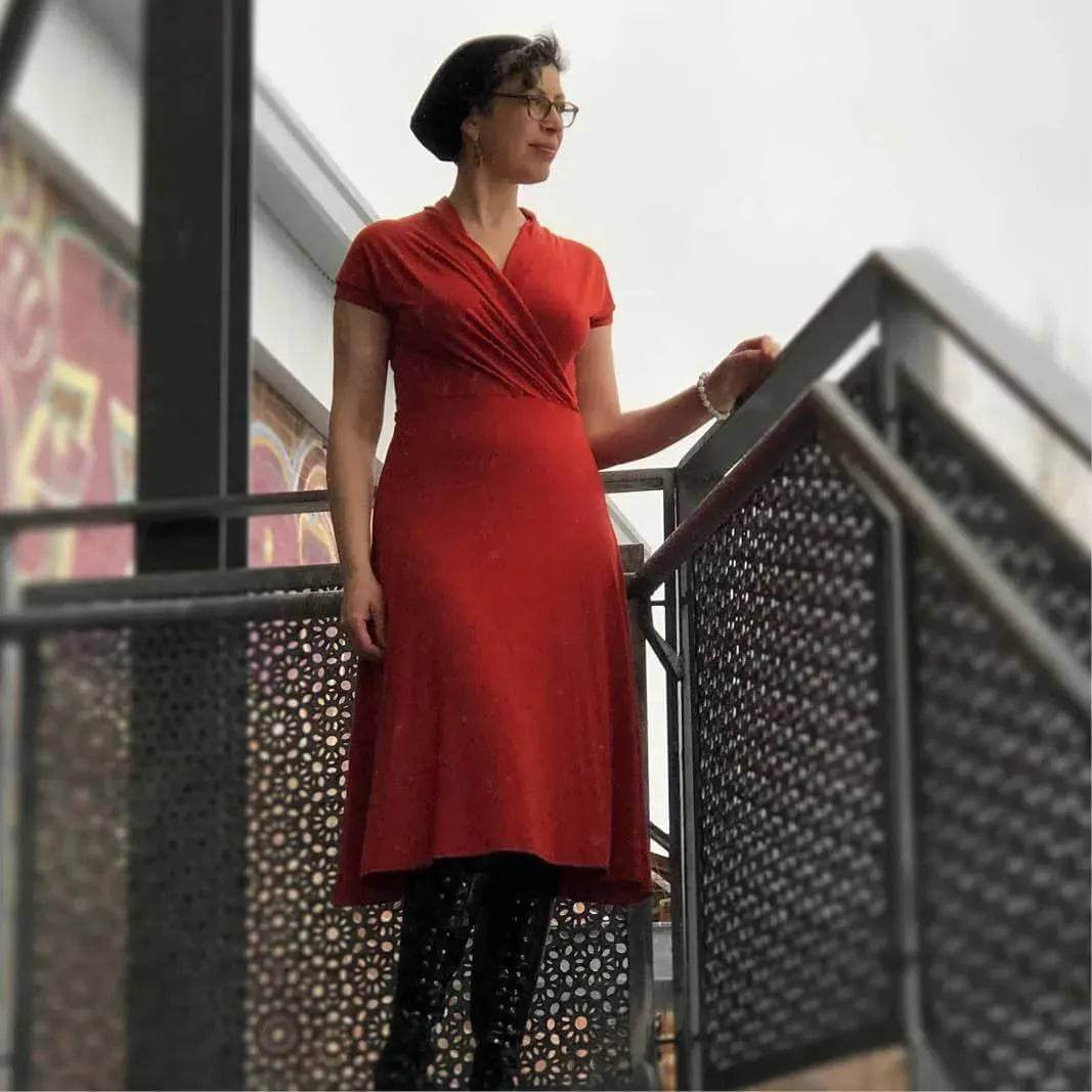 Digital Sewing Pattern - Mirri Wrap Dress Sewing Pattern by Wardrobe By Me