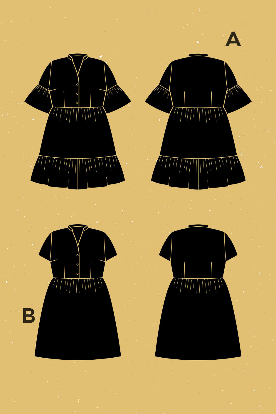 Digital Sewing Pattern - Myosotis Dress Pattern by Deer & Doe