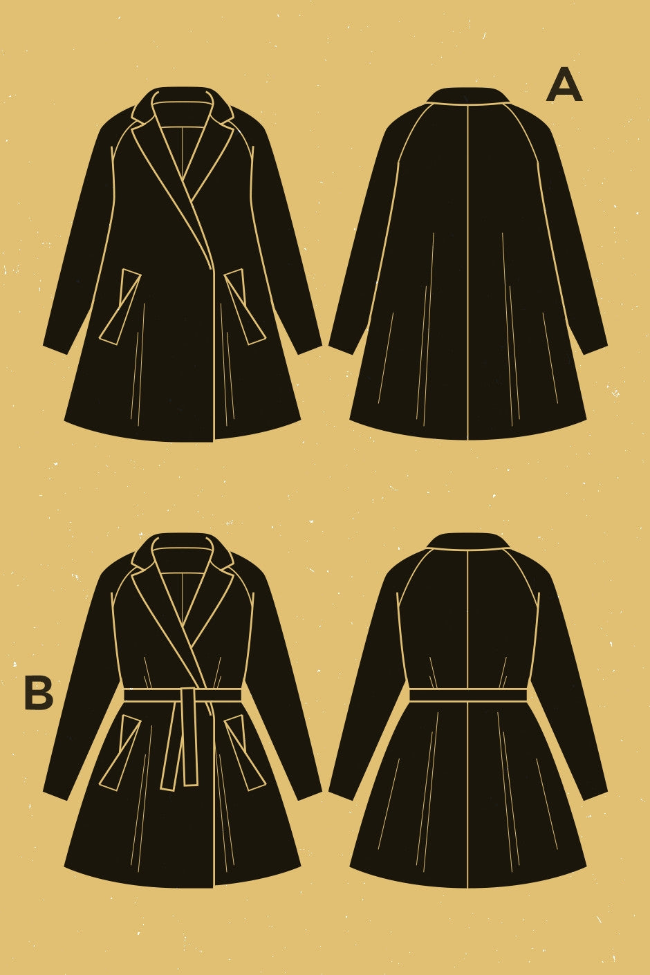 Digital Sewing Pattern - Opium Coat Pattern by Deer & Doe