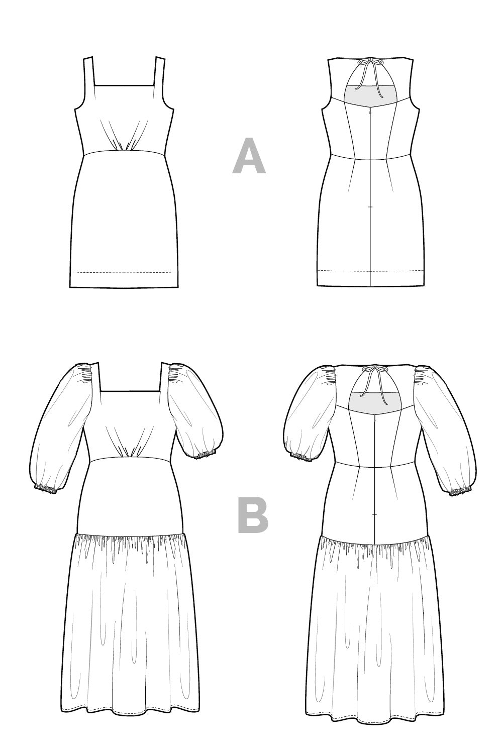 Digital Sewing Pattern - Pauline Dress Pattern by Closet Core Patterns