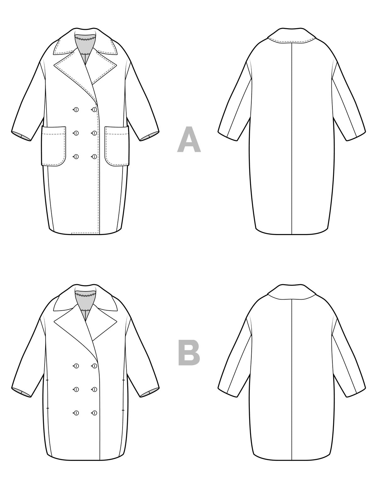 Digital Sewing Pattern - Phoebe Coat Pattern by Closet Core Patterns