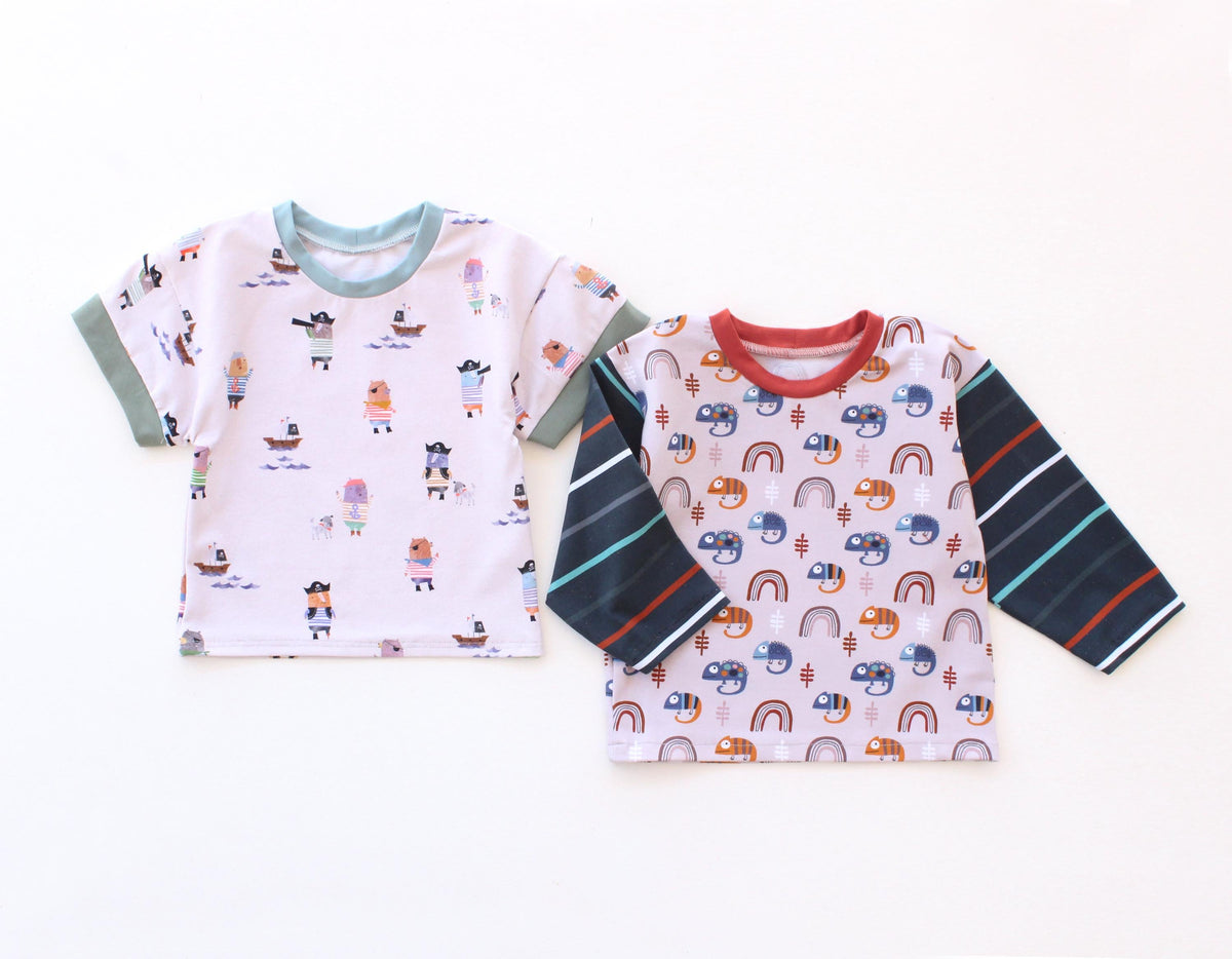 Digital Sewing Pattern - Pirates Boxy T-Shirt Pattern by Puperita