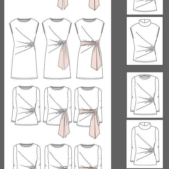 Jalie 3997 - RACHEL - All options included in the pattern